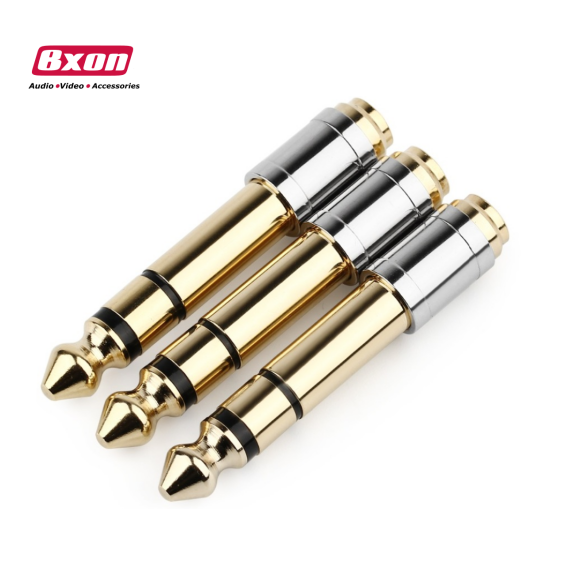 6.35mm Stereo Plug to 3.5mm Stereo Jack Audio Adapter