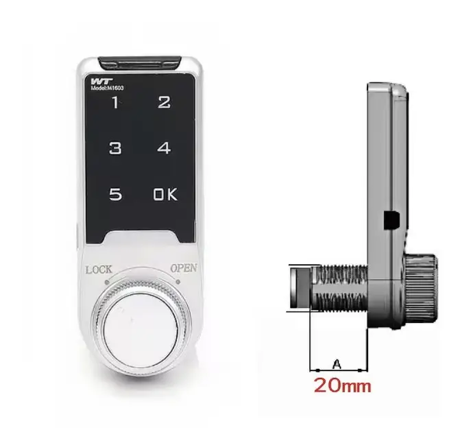 Public Gym Keypad 5 Nummern Passwort Schrank Keyless Drawer Locker Elektronischer Schrank Digital Cam Lock