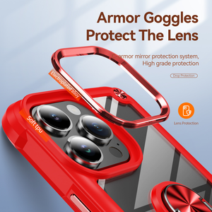 Armure tpu pc porte-anneau Combo antichoc Transparent couverture arrière <span class=keywords><strong>pochette</strong></span> support couverture pour <span class=keywords><strong>Samsung</strong></span> Galaxy A54 A52 A32 <span class=keywords><strong>5G</strong></span> étuis - Product Image 4