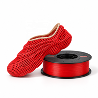 Filament d'imprimante 3D TPU 95A 1,75 mm 1 kg compatible avec les imprimantes 3D Bambu Lab et Creality pour prototypes de chaussures en treillis
