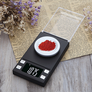 Mini Digital Scale 0.001g Precision <b>Pocket</b> Scale With Lid Jewelry Weighing LCD Display Battery Powered <b>Plastic</b> Rectangle Shape - Product Image 2
