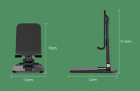 Support de téléphone pliable de qualité supérieure, support de téléphone et de tablette de bureau réglable en hauteur et en angle, berceau pour téléphone