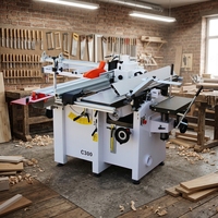 Machine combinée pour le travail du bois SICAR : raboteuse, dégauchisseuse, mortaiseuse, scie, toupie, profilatrice, machine universelle combinée pour le travail du bois
