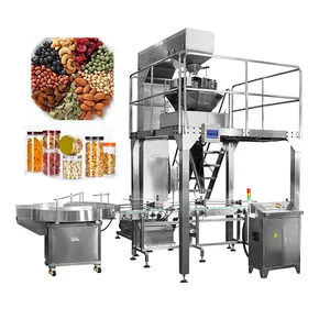 Machine automatique de remplissage et de capsulage de canettes/pots/bouteilles à grande vitesse pour fruits secs à noix