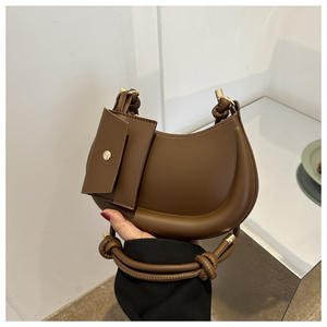 VENTA CALIENTE BARATO Simple Bolsa de bola de masa hervida de color sólido para mujer. Z0054 - Product Image 6