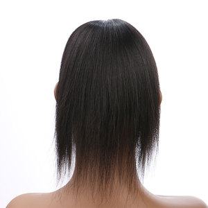 Nouvelle arrivée femmes 100% Remy cheveux humains toupet naturel à la recherche soie Base Topper Grade Topper avec des cheveux chinois - Product Image 6