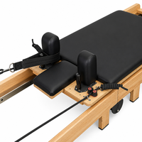 Lit de Pilates pliable en bois de chêne commercial pour studio de Pilates, salle de sport et usage domestique – Machine de Pilates Reformer