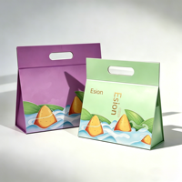 Boîte cadeau triangulaire pliable personnalisable de luxe, écologique et réutilisable, adaptée aux aliments, aux cosmétiques et aux vêtements