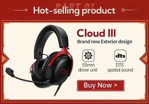 Casque de jeu filaire <span class=keywords><strong>HyperX</strong></span> <span class=keywords><strong>Cloud</strong></span> 3 III avec son surround HiFi 7.1, microphone, casque de jeu pour PC PS4/5 Xbox Switch - Product Image 3