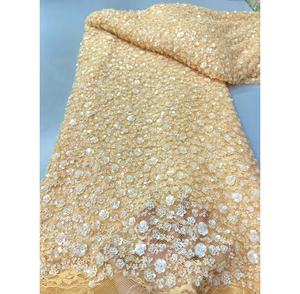 Tissu de dentelle d'<span class=keywords><strong>Afrique</strong></span> Design de <span class=keywords><strong>roman</strong></span> de luxe à bas prix Tissu de dentelle de luxe blanc Tissu de dentelle de cordon de luxe pour vêtements de mariage - Product Image 1