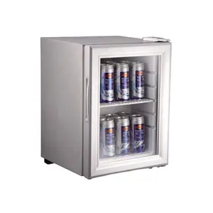 Réfrigérateur à boissons fraîches, glacière pour bureau, avec affichage sur le dessus, pour boisson d'énergie, mini vitrine