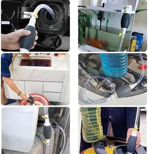 NUOVO MODELLO Pompa a Sifone Manuale ad Alta Pressione di Grandi Dimensioni per Auto e Camion, Aspiratore per Serbatoio Carburante, Trasferimento Olio con Tubo per Acqua e Diesel - Product Image 6