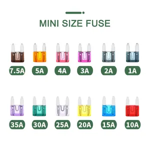 [1000 pièces/sac] Mini fusible à lame 1A ~ 40A, pour micro fusibles ATO Mini LP de rechange automobile