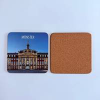Sous-verres en liège 4 pièces/sac, emballage en sachet OPP, 5 mm, résistants à la chaleur, réutilisables, antidérapants, écologiques, couleur personnalisée, taille personnalisée, style campagnard