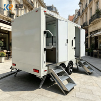 Remorque toilettes mobiles de luxe VIP pour événements, unité de toilettes et salle de bain, remorque WC de voyage