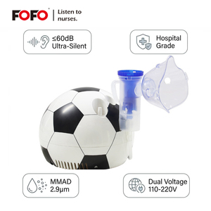 Nebulizzatore Elettrico a Forma di Pallone da Calcio per Bambini, Grado Ospedaliero, Bassa Rumorosità, Macchina per <span class=keywords><strong>Asma</strong></span> Pediatrica 60dB, Inalatore a Vapore per Uso Domestico - Product Image 6