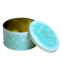 Prix bas vente en gros personnalisé boîte en métal impression exquise écouteur en fer blanc de haute qualité boîte ronde en métal emballage cadeau