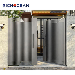 Usa Boundary Wall <span class=keywords><strong>Porte</strong></span> principale Clôture en métal Treillis Design Barrière murale composée <span class=keywords><strong>avec</strong></span> serrure antivol intelligente - Product Image 2