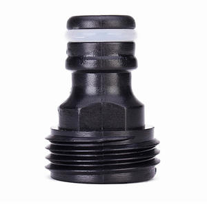 Raccord rapide pour tuyau d'eau en plastique, filetage européen et américain, accessoire d'irrigation de jardin, connecteur de tuyau en vrac - Product Image 1