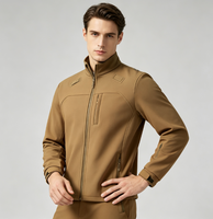 Veste Softshell Épaisse Imperméable Coupe-Vent pour Homme avec Col Montant, Poches Zippées et Panneaux Plaqués – Idéale pour la Randonnée, le Travail et les Loisirs en Hiver