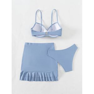 Wholesale <strong>Women</strong> <strong>Green</strong> Beach Bikinis Beachwear Sexy <strong>3</strong> Piece Set Bikini Swimwear - Product Image 4