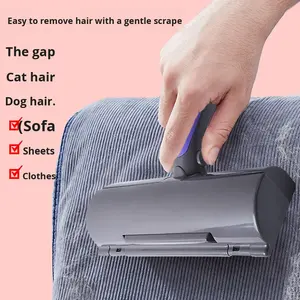 저렴한 Dropshipping 친환경 플라스틱 애완 동물 고양이 개 머리 제거제 롤러 브러시 자체 청소 미용 도구 목욕 - Product Image 3