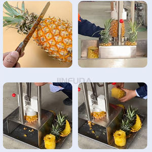 Manual Aço Inoxidável Descascador De Abacaxi Corer Slicer Hole <span class=keywords><strong>Punch</strong></span> Peeling Cut <span class=keywords><strong>Pineapple</strong></span> Slicing Machine - Product Image 4