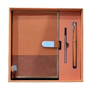 New Luxury <b>Notebook</b> Gift <b>Set</b> Top PU Leather Premium Office Product for Business Promotions - Product Image 2