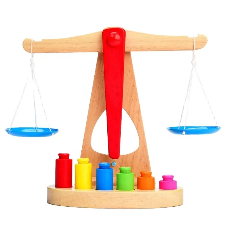 Bloques de cilindro con perilla montessori multicolor, materiales didácticos de madera, herramientas de aprendizaje temprano, Juguetes