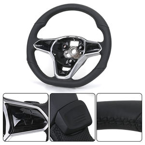SOON TODA cuir noir et cuir véritable modifié pour volant de voiture Volkswagen MK6 Golf 6 GTI MK7 Golf 7 - Product Image 5