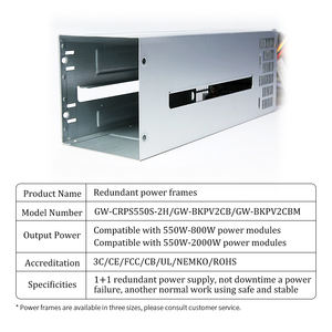 Catu daya pengalih CRPS 2U <span class=keywords><strong>1</strong></span> + <span class=keywords><strong>1</strong></span> redundan catu daya GreatWall - Product Image 2
