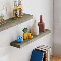 Étagères Murales Flottantes Modernes en Bois, Ensemble de 3 Fait Main et Personnalisable pour Décoration et Rangement de Cuisine