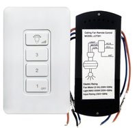 Ventilateur de plafond intelligent connecté tuya/RF, Kit avec télécommande vocale, pour maison