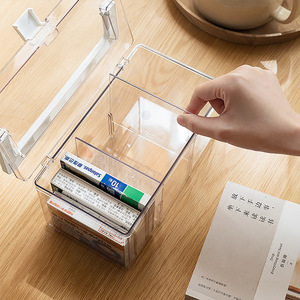 Medicine <b>Box</b> Rectangle Standing Type Solid Color For Desktop <b>Storage</b> Organizers - Product Image 1