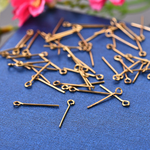 Copper Jewelry Pins Figure 9 Shape For DIY <b>Beading</b> And Pendant Making Various Sizes Copper Blank <b>Needles</b> Jewelry Findings - Product Image 1