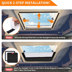 Parasol Plegable para RV, Película de Aluminio Magnética para Ventana de Coche, Techo Solar, Color Negro, Plateado, Gris, Ajuste Universal - Product Image 5