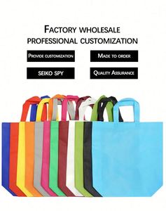 Customized Logo Eco-Friendly Reusable Supermarket Grocery Shopping <b>Bag</b> Folding Non-Woven Cloth <b>Bag</b> for Promotions - Product Image 6