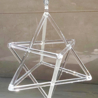 Pure Soul personnalisée son transparent de guérison Merkaba couleur claire cristal de Quartz Merkaba Chakra méditation Yoga