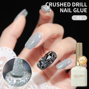 Vernis à ongles gel OEM 12 couleurs scintillantes réfléchissantes effet disco diamant broyé, vernis à ongles gel pailleté longue durée pour salon de manucure - Product Image 3