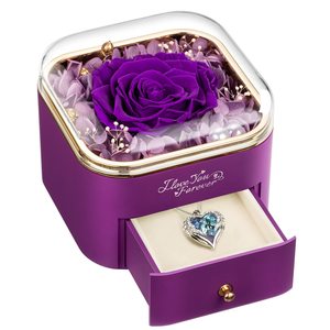 Everlasting Enchanted <span class=keywords><strong>eternity</strong></span> Infinity Forever preserved Rose Flower Joyero <span class=keywords><strong>precio</strong></span> solo Rosa preservada en caja de acrílico - Product Image 1