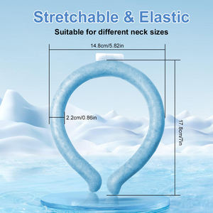 Tubo de enfriamiento de cuello PCM Collar de enfriamiento de cuello de anillo de hielo reutilizable para trabajadores al aire libre y deportes de alta temperatura en verano - Product Image 4