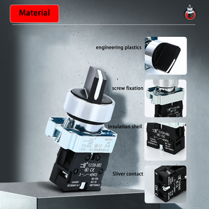 Công Tắc Chọn Xoay Chốt Tạm Thời YIJI 22Mm XB2 Series Với 2/3 Vị Trí Sliver Liên Hệ - Product Image 4