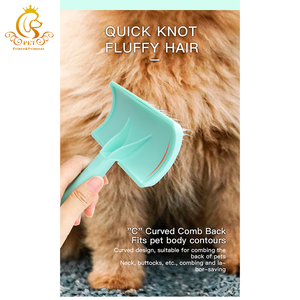 <span class=keywords><strong>Brosse</strong></span> en acier inoxydable portable facile à utiliser pour l'épilation des chats et des chiens Meilleurs peignes pour animaux EUR PET Meilleures ventes avec logo personnalisé - Product Image 6