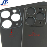 Panneau arrière en verre à grande ouverture pour iPhone 15 Pro Max, couvercle de batterie pour iPhone 15 Plus, porte arrière