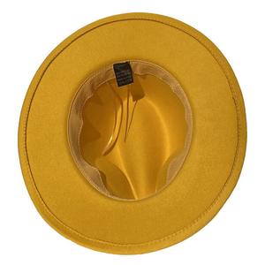 قبعة باناما بحافة واسعة للنساء بلون سادة مخصصة بالجملة للرجال - Product Image 6