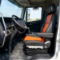 Siège conducteur à suspension pneumatique robuste avec réglage de la amortissement et fonction d'évacuation rapide pour camions et bus commerciaux