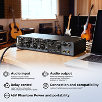 Prix d'usine MQ44 Interface audio professionnelle 24 bits 192 kHz Carte son USB pour enregistrement en studio musical sur PC
