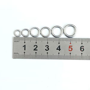<span class=keywords><strong>Anneau</strong></span> de pêche solide en acier inoxydable de qualité supérieure, connecteur de pêche circulaire solide, <span class=keywords><strong>anneau</strong></span> de connexion pivotant, accessoires de pêche en plein air - Product Image 3