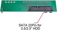 Adaptador Convertidor de Disco SATA a IDE/PATA de 39 Pines y 40 Pines para Placa Base PCBA para Disco Duro de Escritorio y de 2.5 y 3.5 Pulgadas VERM03C