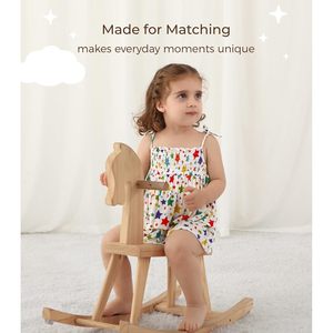 Vestido tipo body sin mangas para niñas con estampado de estrellas coloridas, traje de verano de 3 a 24 meses - Product Image 3